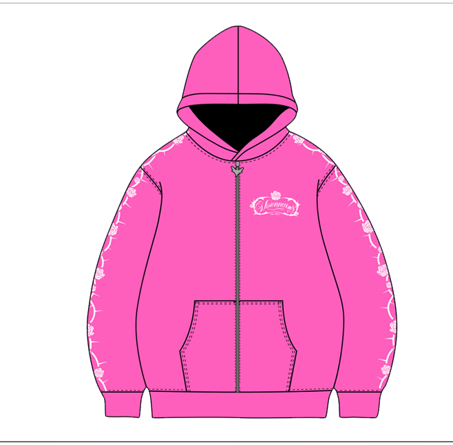 'THORNS' V2 Hoodie - Pink