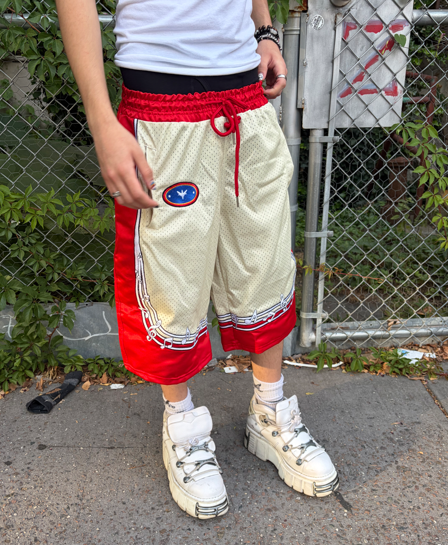 (Pre-Order) 'RHYTHM' Basketball Shorts - Red