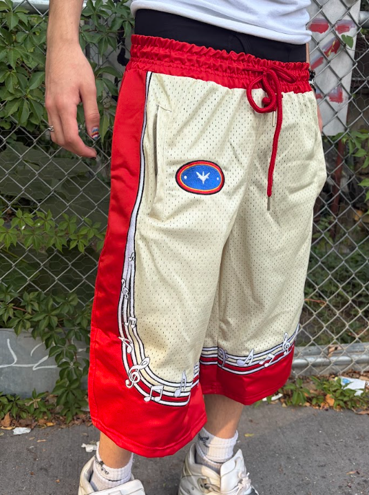 (Pre-Order) 'RHYTHM' Basketball Shorts - Red
