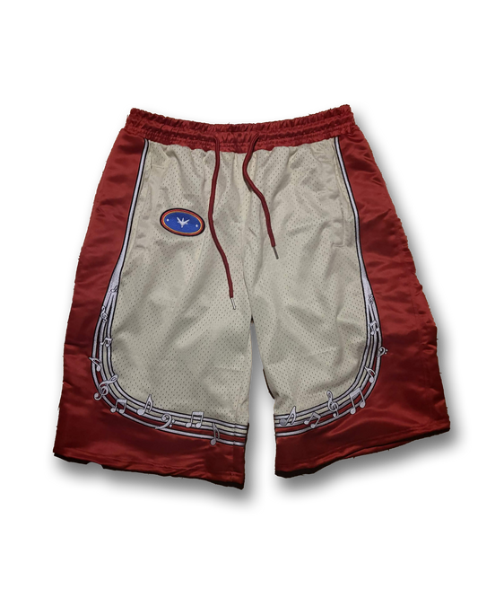 (Pre-Order) 'RHYTHM' Basketball Shorts - Red