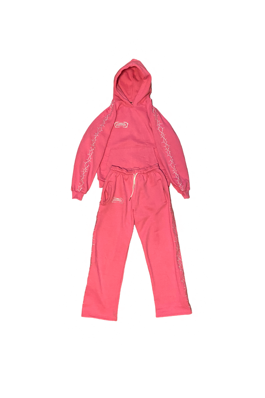‘THORNS' SWEATSUIT - Pink